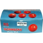 RS Robinson Invicta Test Cricket Ball (Red, Pack of 6)